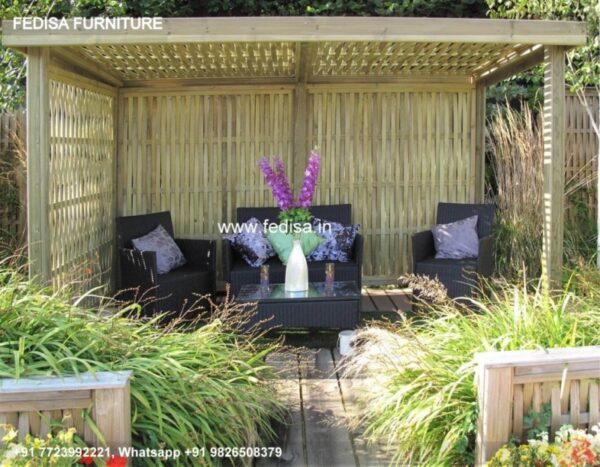 Gazebo Metal Gazebo Fixed Garden Gazebo Wooden Seated Gazebo
