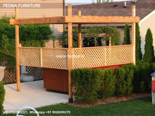 Gazebo Wooden Gazebo 2.4 M Wooden Gazebo Garden Sun Shelters