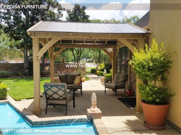 Gazebo Small Gazebo Hot Tub Gazebo Glass Roof Covered Garden Gazebo