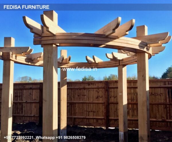 Gazebo Wooden Gazebo 3x3 Metal Pergola Gray Patio Gazebo