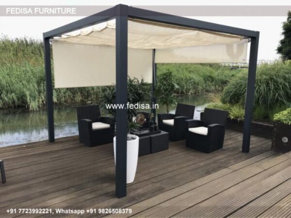 Gazebo Metal Gazebo Palram Milano 3000 Garden Gazebo Wooden Rectangular Gazebo