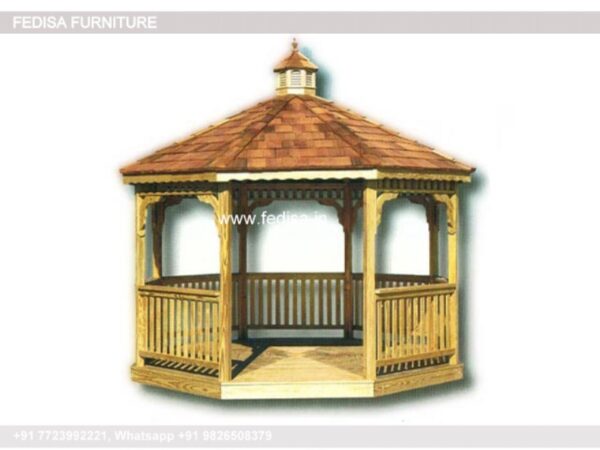 Gazebo Outdoor Gazebo 2.5 X 2.5 Hardtop Gazebo Backyard Wooden Gazebo