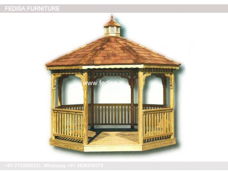 Gazebo Outdoor Gazebo 2.5 X 2.5 Hardtop Gazebo Backyard Wooden Gazebo