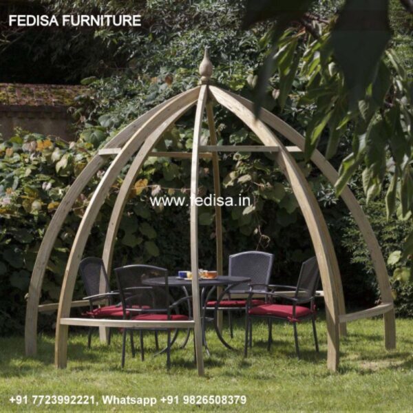Gazebo Wooden Gazebo Backyard Gazebo Hexagonal Pergola