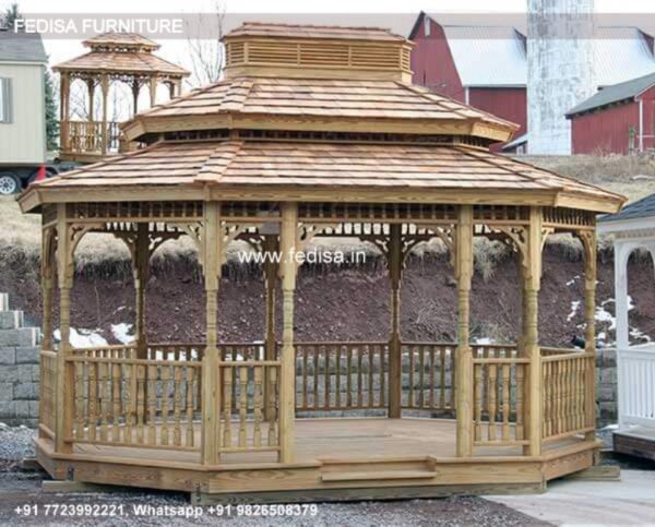 Gazebo Wooden Gazebo Pergola 2.5 M Cheap Backyard Gazebo