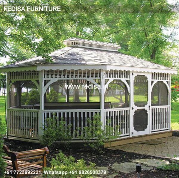 Gazebo Metal Gazebo Antique Wrought Iron Gazebo Aluminum 4m X 3m Wall Gazebo With Retractable Roof