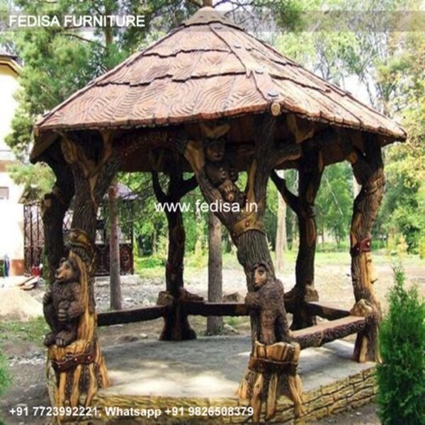 Gazebo Garden Gazebo 3m X 4m Wooden Gazebo Rattan Garden Gazebo