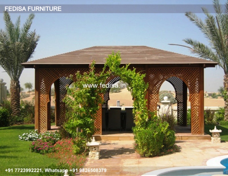 Gazebo Wooden Gazebo Metal Pergola 3m X 3m Garden Gazebo For Patio