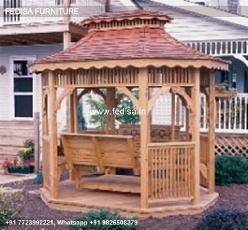 Gazebo Wooden Gazebo Gazebo 2.4 X 3.21 Hexagonal Wooden Garden Gazebo