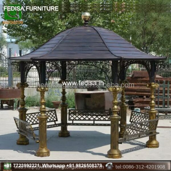 Gazebo Wooden Gazebo Retractable Roof Garden Gazebo 14x20 Gazebo