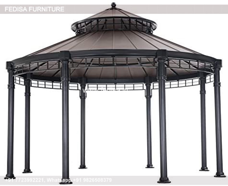 Gazebo Wooden Gazebo Backyard Gazebo 4m Hexagonal Gazebo