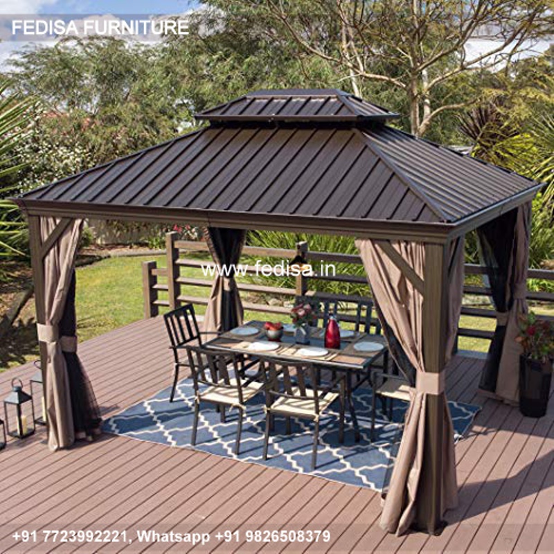 Gazebo Wooden Gazebo Metal Garden Gazebo 1.8 M Square Gazebo