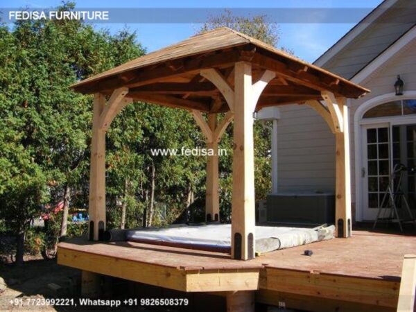 Gazebo Outdoor Gazebo Slatted Gazebo All Year Round Garden Gazebo
